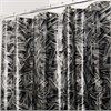 Crosshatch Shower Curtain (Black with Silver) Ecopreme