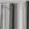 Graduated Lines Shower Curtain (Clear and Black)