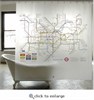 London Underground Map Shower Curtain (Peva)